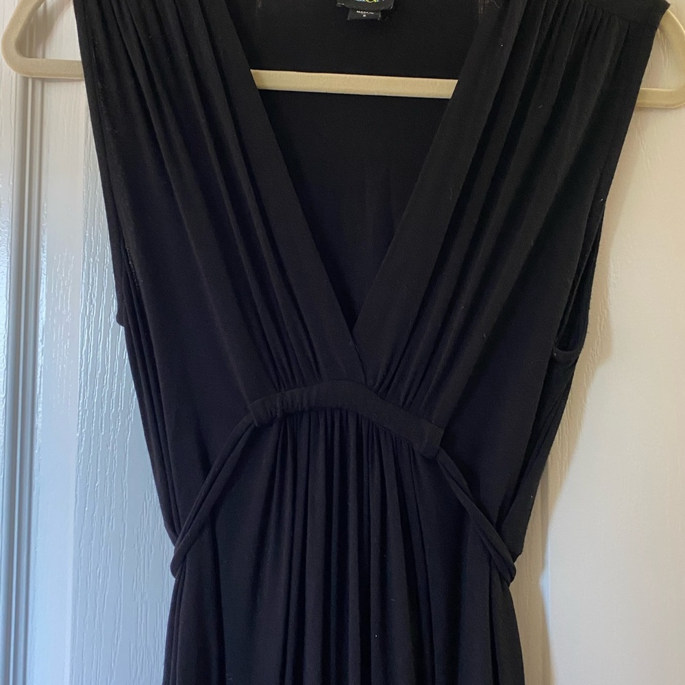 Olian black maxi maternity dress